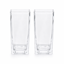 Charger l'image dans la galerie, Square Clear Glass Vase – 9" - set of 2
