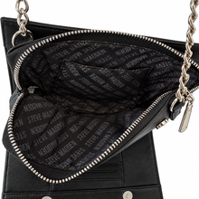 Charger l'image dans la galerie, Steve Madden Black Crossbody Wallet Bag – interior
