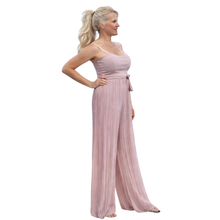 Charger l'image dans la galerie, Strappy Maxi Pleated Jumpsuit | Blush Pink 2
