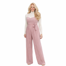 Charger l'image dans la galerie, Strappy Maxi Pleated Jumpsuit | Blush Pink 6
