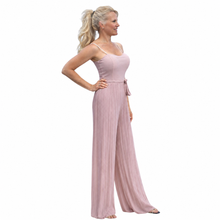Load image into Gallery viewer, Strappy Maxi Pleated Jumpsuit | Blush Pink DW 2
