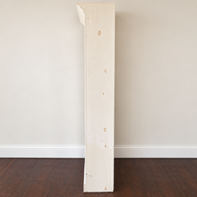 Charger l'image dans la galerie, Tall Solid Wood Bookcase – Cottage White – 88” side
