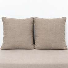 Charger l'image dans la galerie, Textured Neutral Beige Taupe Throw Pillows – Set of 2 | 16" x 16"
