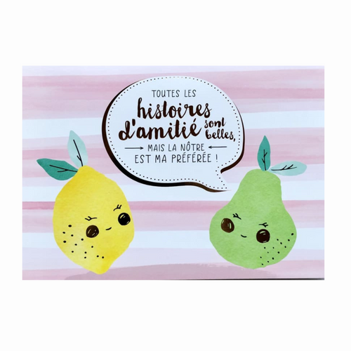 Toutes Les Histoires de'amitee | Romance Card