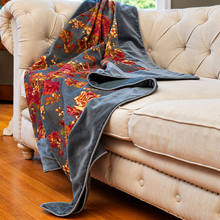 Load image into Gallery viewer, Victorian Rose Velvet Throw Blanket | April Cornell | Dream Weaver 2
