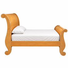 Load image into Gallery viewer, Vintage-Style Distressed Single Sleigh Bed – Decorative Scrollwork | USED 3

