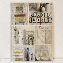 Load image into Gallery viewer, Vintage Dream Collage Canvas Wall Art | Farmhouse Cottage Décor
