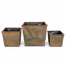 Load image into Gallery viewer, Vintage French Country Dragonfly Ceramic Planters | Set of 3 side
