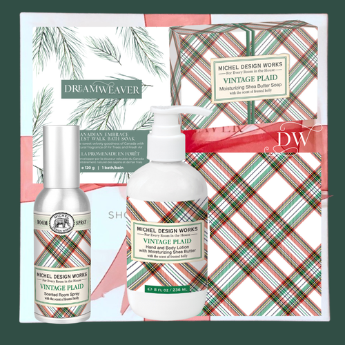 Vintage Plaid Gift Box | Michel Design Works | Dream Weaver Canada 1