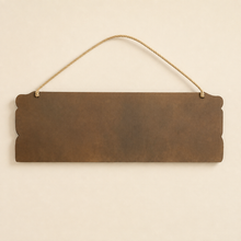 Charger l'image dans la galerie, Welcome to Our Trailer Rustic Wooden Hanging Sign Back
