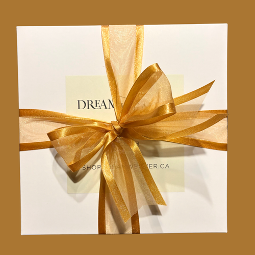 White & Gold Gift Wrap | Dream Weaver Canada