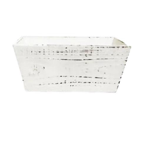 White Wash Wood Crate | Dream Weaver Canada