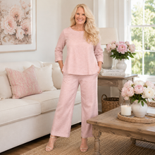 Load image into Gallery viewer, Wide-Leg Pants | Blush Linen | Dream Weaver Canada2

