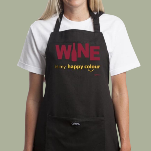 Wine is My Happy Colour Apron | Grimm | Dream Weaver Canada