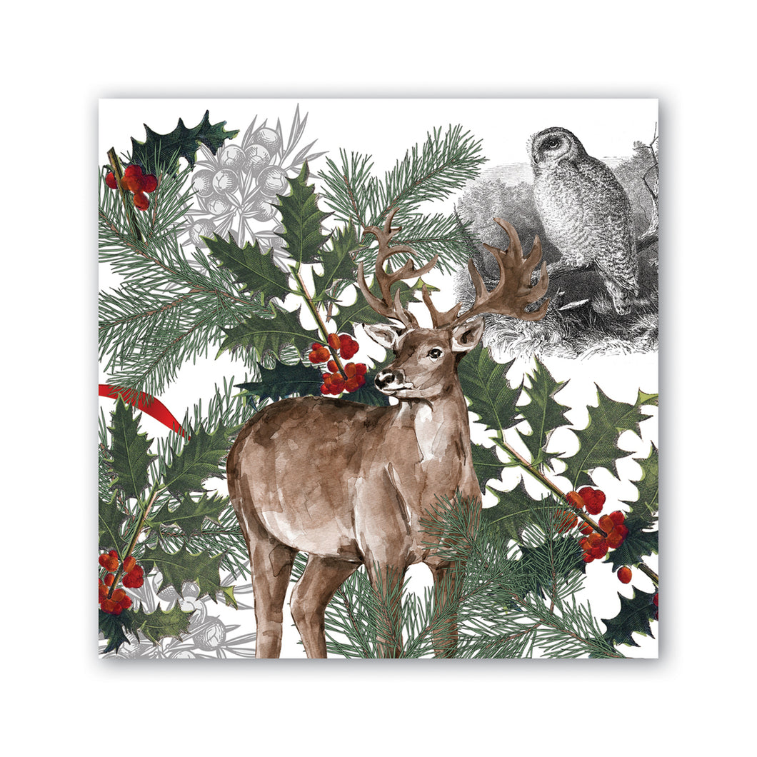 Winter Woodland Luncheon Napkin