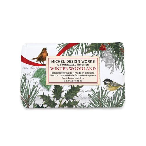 Winter Woodland Medium Bath Soap Bar | Michel Design Works