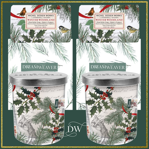 Winter Woodland Soap Bundle | Michel Design Works | Dream Weaver gold frame