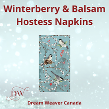 Load image into Gallery viewer, Winterberry &amp; Balsam Hostess Napkins | Michel Design Works
