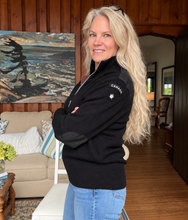 Load image into Gallery viewer, Women's Black Full Zip Cardigan | Made in Canada | Red Canoe 7
