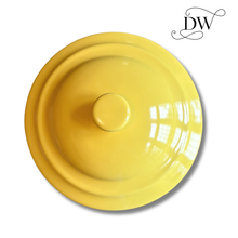 Load image into Gallery viewer, Yellow Ceramic Lemonade Dispenser | 20 L Drink Server |  Dream Weaver Lid
