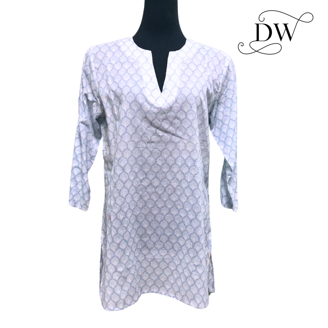 Yuri Cotton Tunic | Mahogany