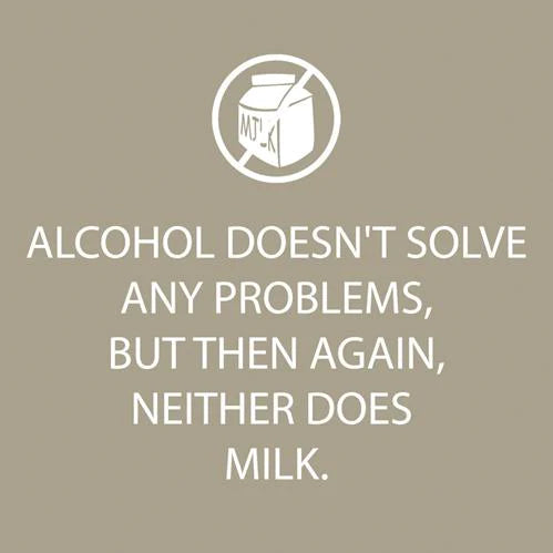 Alcohol Doesn't Solve Any Problems Beverage Napkins | PPD