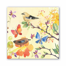 Load image into Gallery viewer, Birds &amp; Butterflies Luncheon Napkin | Michel Design Works

