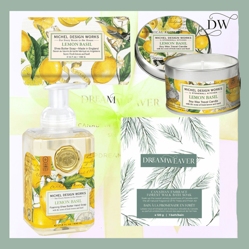 Coffret cadeau citron basilic | Michel Design Travaux 