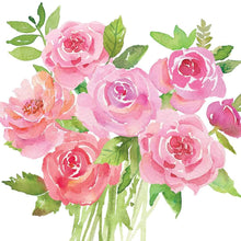 Load image into Gallery viewer, Pink Floral Lunch Napkins

