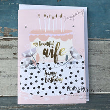 Load image into Gallery viewer, Wife Happy Birthday Cake | Card | Dream Weaver Canada
