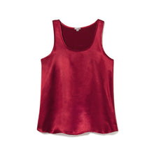 Load image into Gallery viewer, Red Satin Racerback Tank | X-small | PJ Harlow
