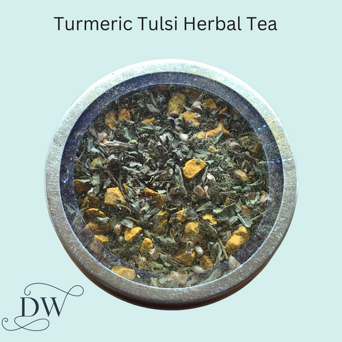 Turmeric Tulsi Herbal Tea Tin Caddy | Vahdam Teas