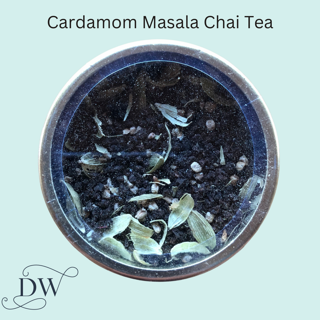 Cardomom Spiced Masala Chai Tea Tin Caddy | Vahdam Teas