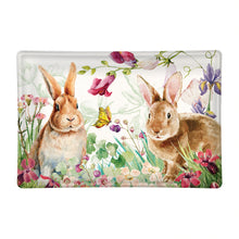 Load image into Gallery viewer, Bunny Meadow Glass Soap Dish | Michel Design Works
