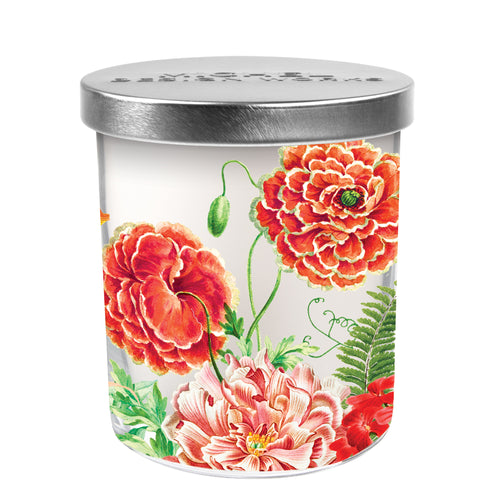 Poppies & Posies Scented Jar Candle | Michel Design Works