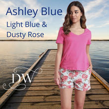 Load image into Gallery viewer, Ashley Blue Shorts | Mahogany
