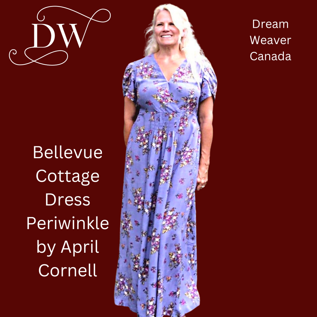 Bellevue Cottage Dress Periwinkle | Dream Weaver Canada