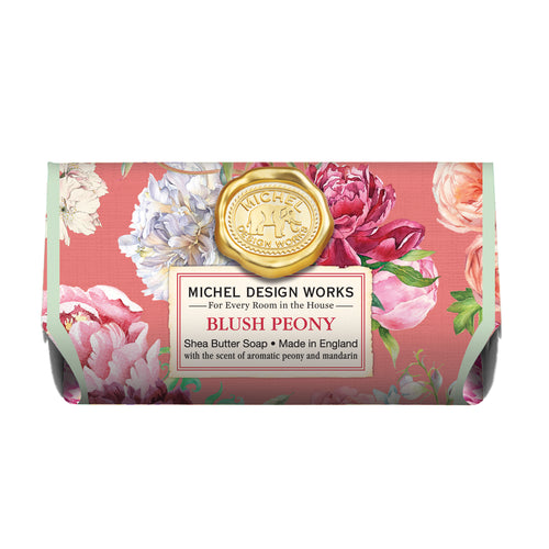 Blush Peony Large Bath Soap Bar | Michel Design Works