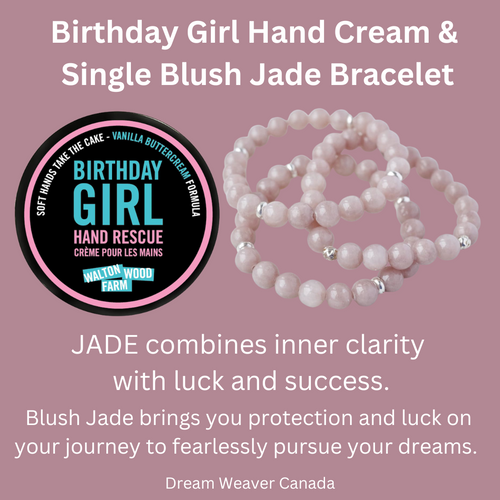 Birthday Girl Hand Cream & Gemstone Bracelet