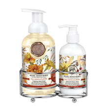 Load image into Gallery viewer, Fall Leaves &amp; Flowers Handcare Caddy | Michel Design Works
