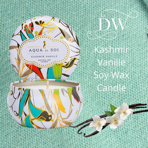 Kashmire Vanille Soy Candle Tin | 9 oz