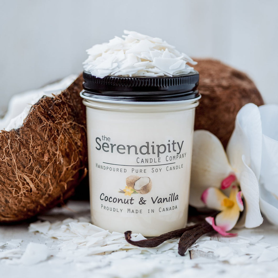 Coconut Vanilla Candle Jar | Serendipity Candle