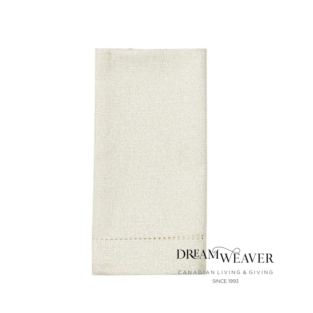 Cream Shimmer Fabric Napkins | Single|  Dream Weaver Canada