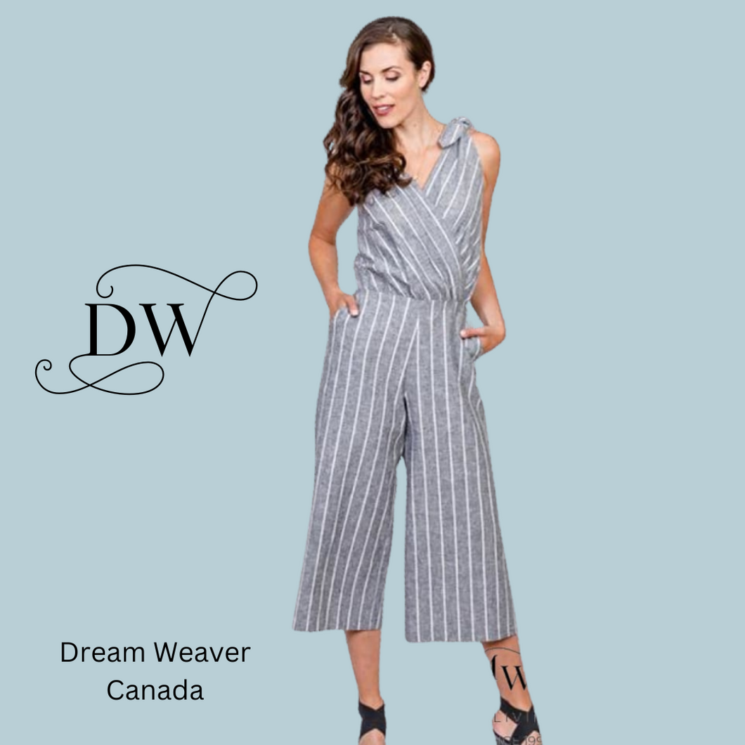Striped jumpsuit canada shop