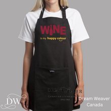 Load image into Gallery viewer, Wine is My Happy Colour Apron | Grimm
