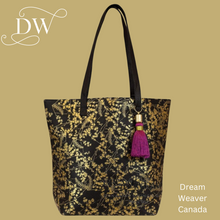 Load image into Gallery viewer, Guilded Flowers Tote Bag
