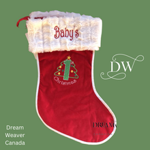 Load image into Gallery viewer, Baby&#39;s First Christmas Stocking
