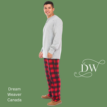 Load image into Gallery viewer, Canada Plaid Fleece PJ Pant | Unisex  | 2 XL | Dream Weaver Canada

