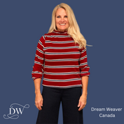 Red Striped Sweater | Meemoza