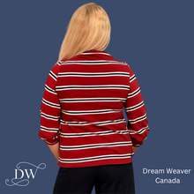 Load image into Gallery viewer, Red Striped Sweater | Meemoza
